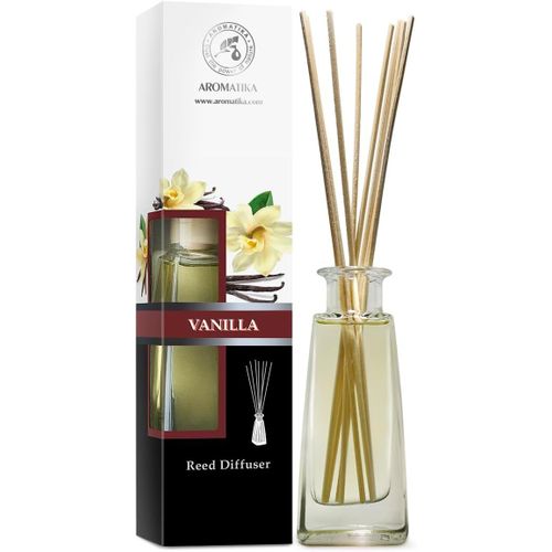 Diffuseur Parfum de Vanille 100ml - Naturel Fragrance Fraîche et Durable - Kit Diffuseur Cadeau avec 10 Bâtonnets de Bambou - Meilleur pour Aromathérapie