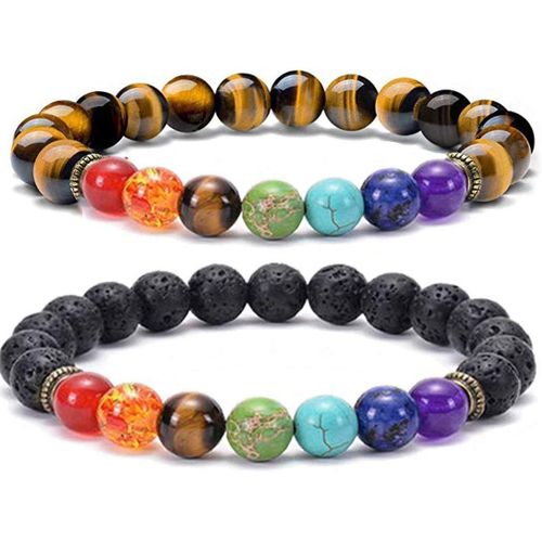2-14 Bracelets Pour Homme Et Femme 8 Mm Avec Diffuseur D¿Huiles Essentielles Pour Diffuseur D¿Huiles Essentielles