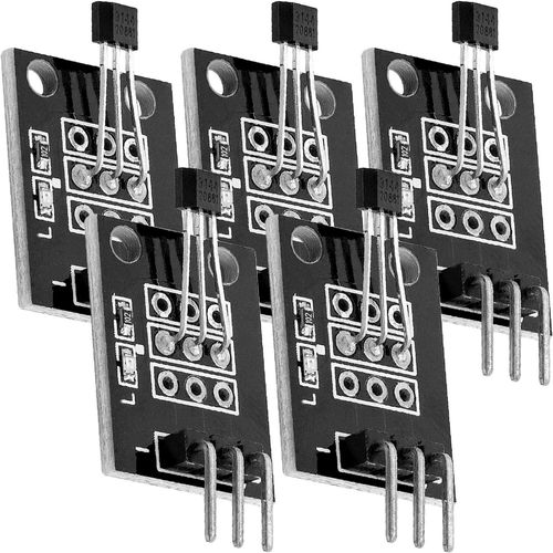 5 x KY-003 numérique Effet Hall Sensor Transistor Compatible avec Arduino et Raspberry Pi y Compris Un eBook.[V709]