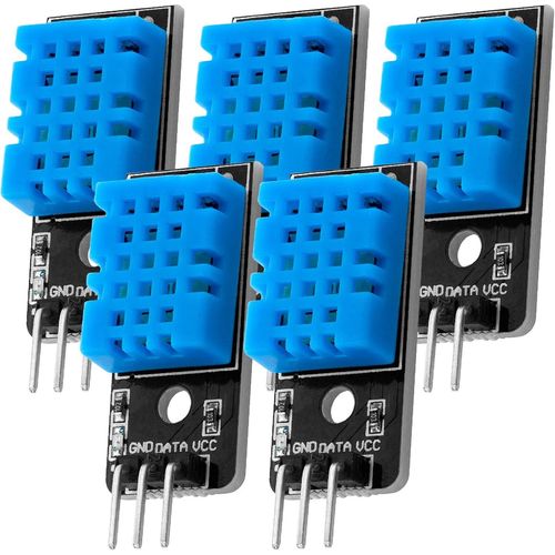 5X KY-015 DHT 11 Module de capteur de Température Compatible avec Arduino et Raspberry Pi y Compris Un eBook.[V508]