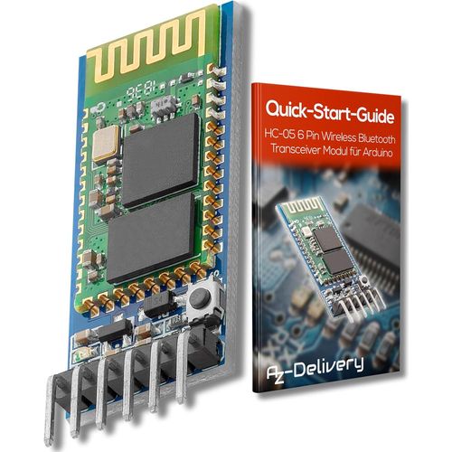 HC-05 HC-06 Module Émetteur-Récepteur RF sans Fil HC-06 Bluetooth RS232 TTL Série Compatible avec Arduino et Raspberry Pi incluant Un E-Book!.[V890]