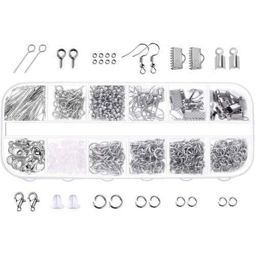 905 Pièce Bijoux Faisant Kit,Kit Bijoux Creation Adulte,Fabrication Bijoux,Kit Fabrication Bijoux Kit Bracelet Pour Diy Boucles D'oreilles Colliers Bracelets