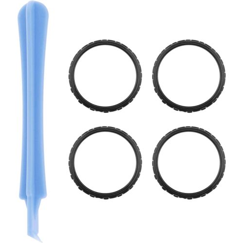 Store Anneaux D'accent Compatible Avec Ps5 Contrôleur Remplacement Anneaux De Garniture De Bâton Analogique De 22mm Avec Outil À Coque Ouverte Noir, Contrôleur Non Inclus.[E762]