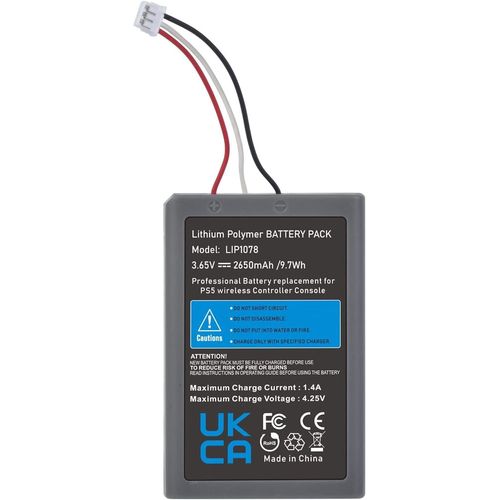 Batterie Compatible Pour Contrôleur Ps5 Dualsense ¿ Gamepad Joystick 2650 Mah De Rechange Neuve.[E798]