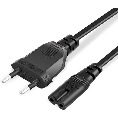 3m Câble D'alimentation Pour Ps5, Ps4, Ps3, Ps2, Xbox Series X, Xbox One S, Xbox One X, Fiche Européenne 2 Broches Vers C7 Euro 8 Double Prise.[E894]