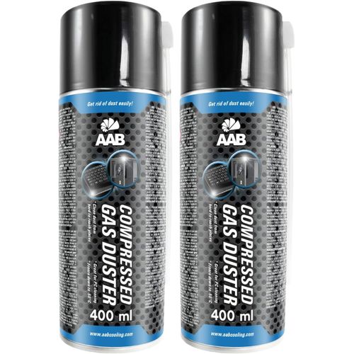 2 X Bombe A Air Comprimé 400ml, Préparation En Spray De Air Comprimé, Sans Odeur Nettoyage Pc, Enlever La Poussière, Bombe D'air Sec, Aérosol De Rendement Élevé, Computer Cleaner.[V301]
