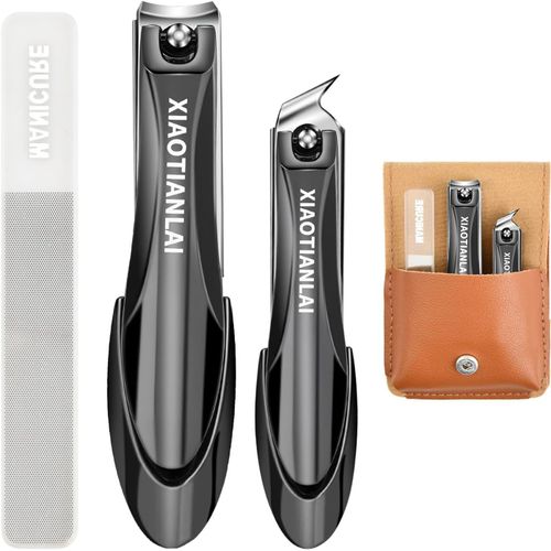 Lot De 3 Coupe Ongle Set,Coupe-Ongles En Acier Inoxydable Robuste,Coupe-Ongles Inclinés,Coupe Ongles Ergonomique,Kit Manucure Pédicure Coupe Ongles,Pinces À Ongles Pour Les Ongles Épais.[Y531] 