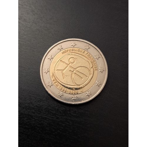 Monnaie, Piece Rare 2 Euro Republique Française Commémorative, Uem 1999 -2009