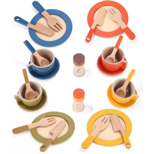 26 Pièces Accessoire Cuisine,Ustensile Cuisine Enfant,Accessoire Cuisine pour Enfants,Jeux de Cuisine pour Enfant,Jouet de Jeu de Rôle de Chef pour Enfants,pour Enfants à partir de 3 Ans