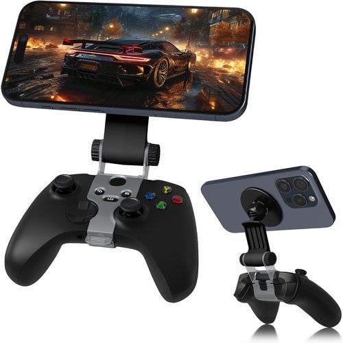 Clip De Support De Téléphone Pour Contrôleur Magnétique Compatible Avec La Manette Xbox Series X/S,Support Mag-Safe Réglable,Jeu À Distance En Streaming Accessoires Pour Téléphones-Noir.[R477]