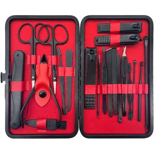 Kit Manucure,Coupe Ongle Pedicure Set,Professionnel Trousse Femme Homme Manicure Complet Accessoires,Outils,Coupe Et Polissage Pour Manucure Et Pédicure.[Y577] 