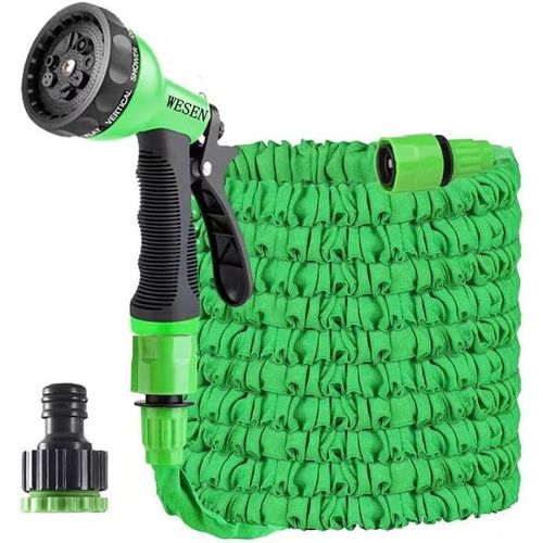 Tuyau d'arrosage extensible de 7,5 m/15 m/30 m/37.5 m/45 m/60 m,tuyau magique flexible 3 fois avec buse de pulvérisation 8 fonctions,tuyau avec raccords de 1,27 cm,1,9 cm.[U392]