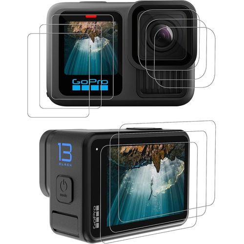 Lot de 9 films de protection d'écran pour Go Pro Hero 13 Black avec protection de l'appareil photo,accessoires pour appareil photo GO PRO HERO13 noir,dureté 9H,anti-rayures,anti-traces de.[W366]
