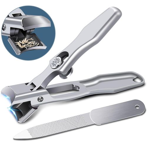 Coupe Ongle Professionnel Allemand Pour Hommes,Pince Coupe Ongle Pied Grand Ouverture De La Mâchoire Sans Éclaboussures Pour Ongles Épais Acier Inoxydable Coupe Ongle Pied Avec Le Fichier De .[Y14] 