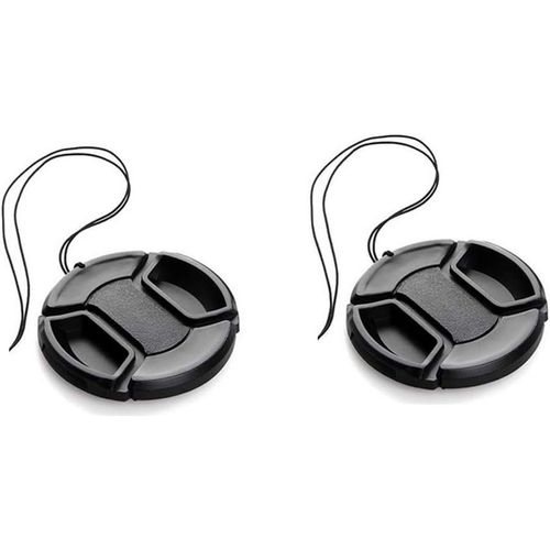 Lot de 2 77 mm Centre Pincez Lens Cap pour Canon Objectif 24-105mm 17-40mm,pour Nikon Objectif 24-70mm 70-200mm (2 pièces).[J572]