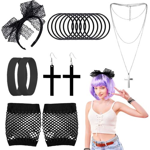 Accessoires De Costumes De Déguisement Des Années 80,Robes De Style Fantaisie Des Années 80,Ensembles Et Kits De Fête Pour Femmes,Accessoires De Fête Rétro Des Années 80 Pour Femmes