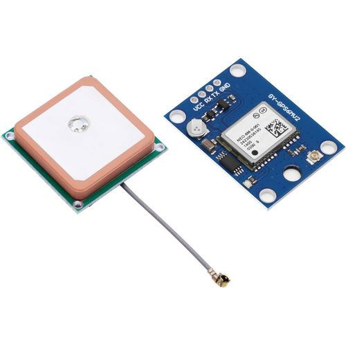 Module GPS GY-NEO6MV2 NEO-6M,Module de Commande de vol GPS 3 V-5 V avec antenne Super puissante APM 2.5 pour Arduino EEPROM.[U365]