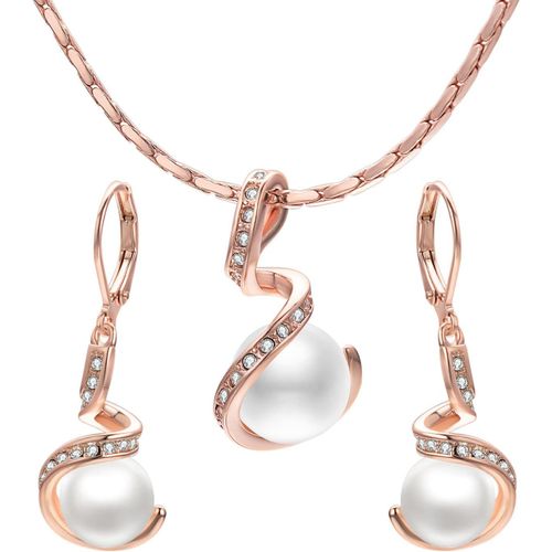 Perles De Culture Set Boucles D'oreilles Pendantes Femme Zirconium Dormeuses Boucle Oreille Femme Chic Bijoux Cadeau.[Y26]