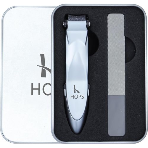Coupe-Ongles Avec Lime Et Récipient De Récupération-Kit Coupe-Ongles Dans Une Boîte Cadeau-Pour Ongles Des Mains Et Des Pieds-Grand Coupe-Ongles En Acier Inoxydable-Cadeau Pour Homme Et Femme.[Y448] 