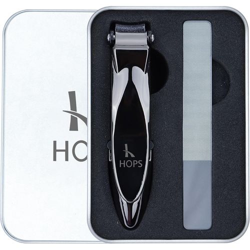 Coupe-Ongles Avec Lime Et Récipient De Récupération-Kit Coupe-Ongles Dans Une Boîte Cadeau-Pour Ongles Des Mains Et Des Pieds-Grand Coupe-Ongles En Acier Inoxydable-Cadeau Pour Homme Et Femme.[Y449] 