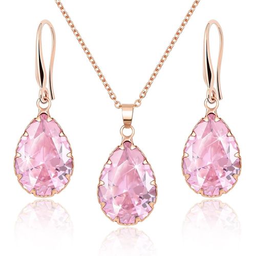 Ensemble De Bijoux,Bijoux De Mariée,Bijoux De Mariage,Bijoux De Mariée,Boucles D'oreilles Suspendues Et Pendentifs,Collier Pour Femmes,Disponible En Argent,Or Et Or Rose.[Y51]