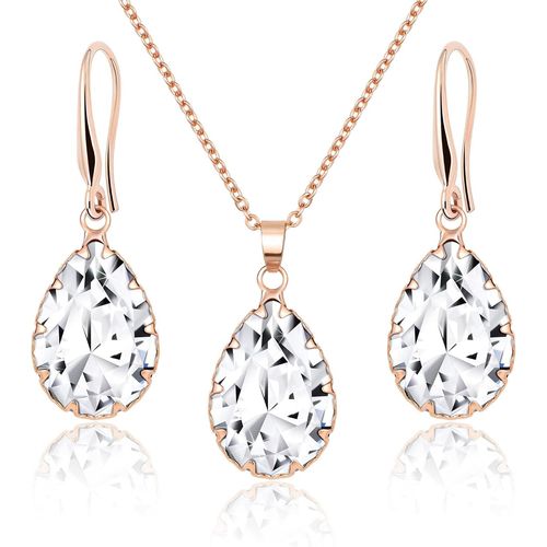 Ensemble De Bijoux,Bijoux De Mariée,Bijoux De Mariage,Bijoux De Mariée,Boucles D'oreilles Suspendues Et Pendentifs,Collier Pour Femmes,Disponible En Argent,Or Et Or Rose.[Y56]