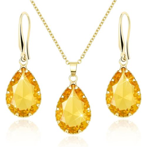 Ensemble De Bijoux,Bijoux De Mariée,Bijoux De Mariage,Bijoux De Mariée,Boucles D'oreilles Suspendues Et Pendentifs,Collier Pour Femmes,Disponible En Argent,Or Et Or Rose.[Y54]