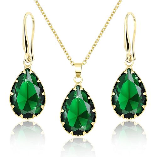 Ensemble De Bijoux,Bijoux De Mariée,Bijoux De Mariage,Bijoux De Mariée,Boucles D'oreilles Suspendues Et Pendentifs,Collier Pour Femmes,Disponible En Argent,Or Et Or Rose.[Y59]