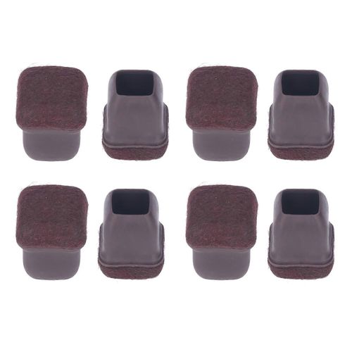 8 Pcs Chaise Jambe Couverture Tpe Protecteur De Sol Meubles Jambes Capuchons Set Kit Pour Tabouret De Table Marron S