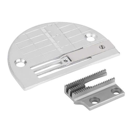 2pcs Industriel Machine À Coudre Accessoires Aiguille Plaque Pied-De-Biche Avec Dents Kit Set