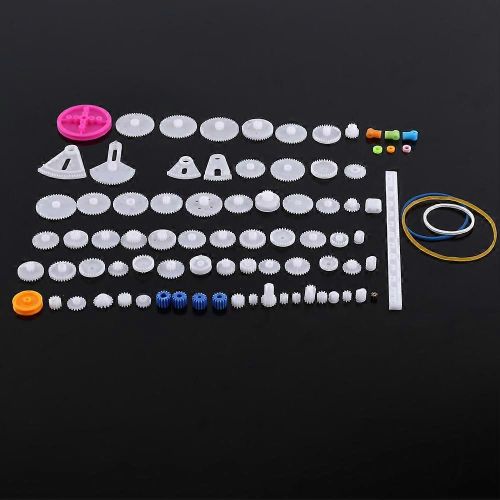 Engrenages En Plastique Poulie Courroie Vis Sans Fin Kits Couronne Engrenage Ensemble Robot Moteur Jouet Pièces De Bricolage (84 Types)