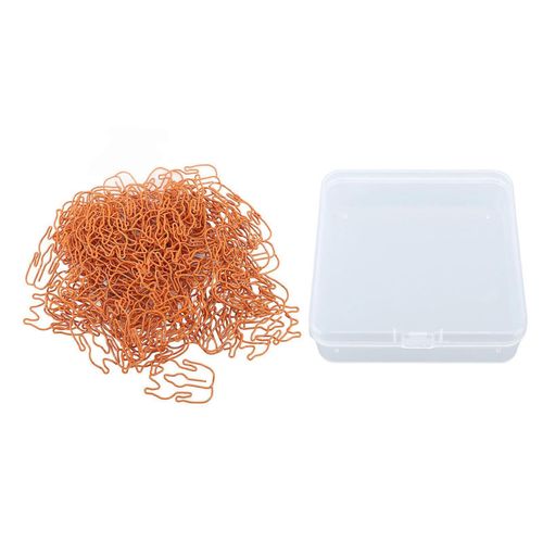 100pcs Trombones Mignon Canard En Forme De Trombones Décoratifs En Métal Avec Boîte De Rangement Pour Le Bureau De L'école Canard Laqué