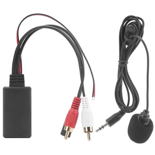 Bluetooth AUX Adaptateur Sans Fil Audio Appels Téléphoniques Mains Libres Micro pour Stéréo 2RCA AUXIN Fit pour Pioneer