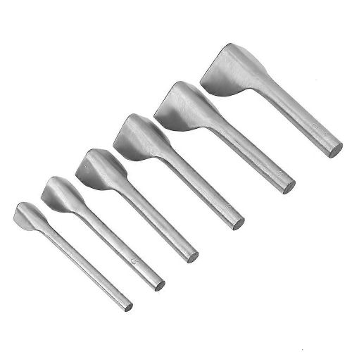 6pcs /Set Bricolage En Cuir Carft V Forme Punch Ceinture Fin Cutter Pour La Maison En Cuir Couture (15-40mm)