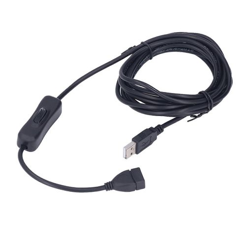 Câble d'extension de commutateur USB Rallonge de lampe de bureau USB Prend en charge la transmission d'alimentation et de données 3m / 9.8ft