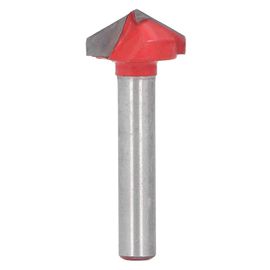 V Groove Routeur Bit Woodworking Milling Cutter 120 Degree 16mm Cutting Edge Diamètre 6mm Shank