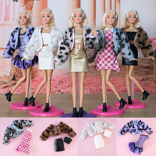 Ensemble de 5 accessoires pour poup¿¿es de 30 cm, v¿ºtements, veste courte et jupe