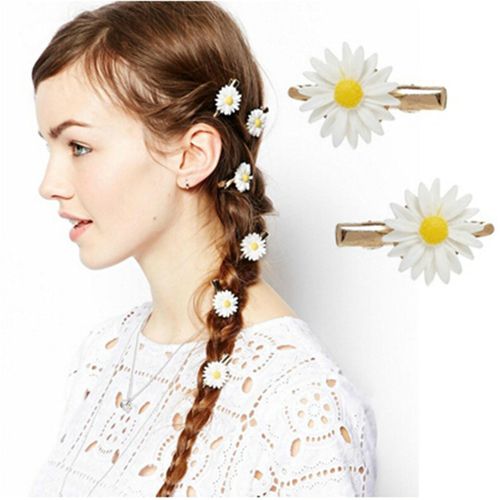 10 Pi¿¿Ces De Pinces Lat¿¿Rales Douces, De Pinces ¿¿ Cheveux Marguerites ¿¿ La Mode Et De Pinces ¿¿ Personnages De Fleurs Mignonnes