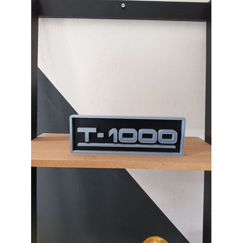 Plaque décorative cinéma 3D / T-1000