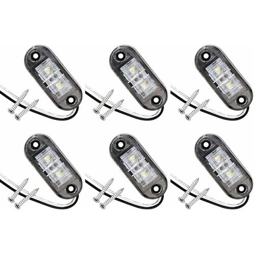 Lot De 6 Feux De Position Lat¿¿Raux ¿¿ Led Pour Voiture, Remorque, Camping-Car, Caravane, V¿¿Lo, Moteur
