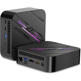 ChenQuanSarl-Mp100 2025 New Mini Pc Gaming Amd Ryzen 7 5825U(8C/16T,Jusqu'À 4.5 Ghz), Lpddr4 16Gb Ram 512Gb Nvme Pcie3.0 Ssd,Wifi6/Usb 3.2 * 2/4K Uhd/Rgb Lights/Type C 3.0 * 2/Bt 5.2