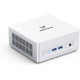 ChenQuanSarl-Minisforum Mini Pc Um880 Plus Avec Amd Ryzen 7 8845Hs (8C/16T, Jusqu'À 5,1 Ghz), Mini Ordinateur Radeon 780M, 32Go Ddr5, Ssd Pcie 4.0 De 1To, Oculink, 5 Ports Usb, Triple Écran Avec Hdmi
