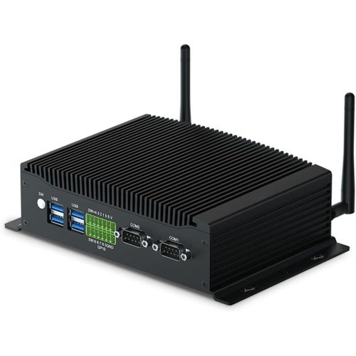 ChenQuanSarl-Pc Industriel Fanless Pc I7 16Go Ram 512Go Ssd, Core I7 10810U Ordinateur Industriel Win 11 Pro, 2Hd Dp, Gpio, 6Usb, 2X Lan, Wifi Bt, 2X Rs232/422/485 Mini Ordinateur Raid, Wake On Lan