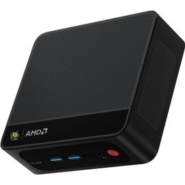ChenQuanSarl-Ser5 Pro Mini Pc, Amd Ryzen 7 5800H(8C/16T, Jusqu'À 4,4Ghz) 16Gb Ddr4 Ram 500Gb Pcie3.0 Ssd Mini Ordinateur De Bureau Amd Radeon Graphics 8C?urs,4K 60Hz Triple Écran,Wifi6/Bt5.2/Hdmi/Dp/