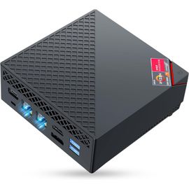 ChenQuanSarl-Mini Pc ¿md Ryzen 7 5700U(8C/16T, Jusqu'À 4,3 Ghz), 32 Go Ddr4 512 Go M.2 Ssd Mini Ordinateur De Bureau Wifi 6, Double Lan, 4K Uhd Triple Écran Am06 Pro Tour Pc Avec Vesa Pour École/Bure