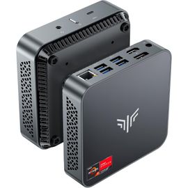 ChenQuanSarl-Mini Pc Amd Ryzen 7 5700U(Jusqu'À 4,3 Ghz,8C/16T),16 Go Ddr4 512 Go Ssd Micro Ordinateur, Radeon Rx Vega 8 Pour Bureau/Home Cinéma/Réunion/Affaires/Voyage Wifi 6/Buetooth 5,2/Dp+Hdmi/Usb