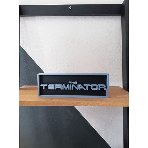 Plaque décorative cinéma 3D / The terminator