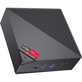 ChenQuanSarl-Am06Pro Mini Pc, Amd Ryzen 7 5700U (8C/16T, Jusqu'À 4.3 Ghz), 16Go Ddr4 Ram 512Go M.2 Ssd Mini Ordinateur Avec Dual Ethernet/4K Uhd/Wifi 6/Bt5.2/Type-C