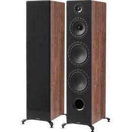 Enceinte colonne Elipson Prestige Facet II 24F Noyer et Noir Mat