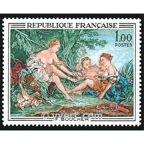 Art : Oeuvre De François Boucher Année 1970 N° 1652 Yvert Et Tellier Luxe